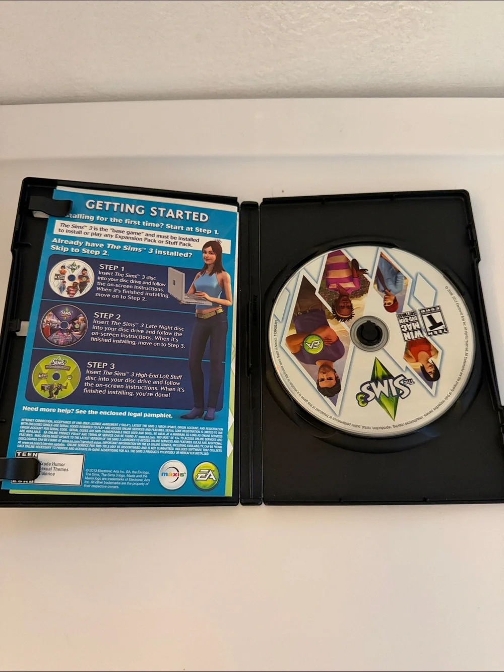 The Sims 3 & Expansion Lot EA Win PC Mac DVD Rom Set Starter Pack Late Night CIB